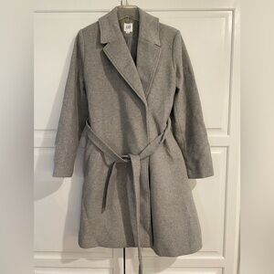 Maternity Coat - Wool Blend, Tie Waist from GAP Factory